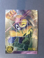 Marvel Flair Annual 95 Chromium Trading Card Thing 4 Front