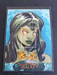 Marvel Guardians of the Galaxy Gamora Sketch Trading Card Front