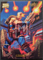 Marvel Masterpieces 1994 Powerblast Insert Trading Card 3 Cable Back