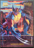 Marvel Masterpieces 1994 Powerblast Insert Trading Card 9 Wolverine Back