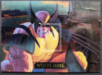 Marvel Masterpieces 1994 Powerblast Insert Trading Card 9 Wolverine Front