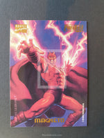 Marvel Masterpieces 1994 Powerblast Trading Card Magneto 6 Back