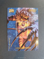 Marvel Masterpieces 1994 Powerblast Trading Card Sabertooth 8 Back