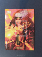 Marvel Masterpieces 1994 Powerblast Trading Card Rogue 7 Back