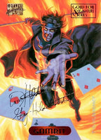 Marvel Masterpieces 94 Gold Foil Signature Series Trading Card Gambit 41 Front