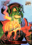 Marvel Masterpieces 94 Gold Foil Signature Series Trading Card Green Goblin 44 Front