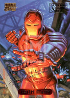 Marvel Masterpieces 94 Gold Foil Signature Series Trading Card Iron Man 56 Front