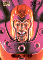 Marvel Masterpieces 94 Gold Foil Signature Series Trading Card Magneto 70 Front
