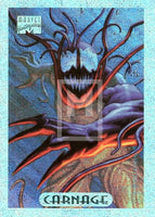Marvel Masterpieces 94 Silver Holofoil Trading Card 2 Carnage Front