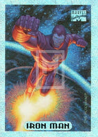 Marvel Masterpieces 94 Silver Holofoil Trading Card 5 Iron Man Front
