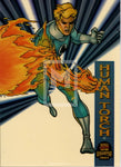 Marvel Universe 1994 4 Fleer Suspended Animation Human Torch Trading Card 2 Front