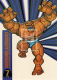Marvel Universe 1994 4 Fleer Suspended Animation Thing Trading Card 7 Back