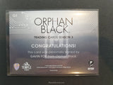 Orphan Black Season 3 GF Fox Autograph Trading Card Back