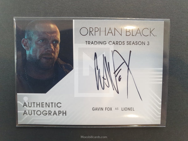 Orphan Black Season 3 GF Fox Autograph Trading Card Front