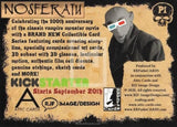 RRParks Cards Nosferatu Insert Promo Trading Card P1 Back