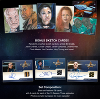 Star Trek Discovery Season 3 Trading Card Sketch and Wardrobe Autograph