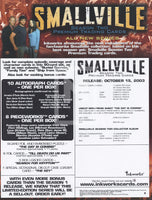 Smallville Season 2 Inkworks Promo Sell Sheet Trading card Back