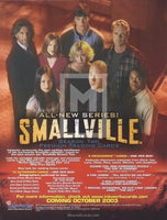 Smallville Season 2 Inkworks Promo Sell Sheet Trading card Front