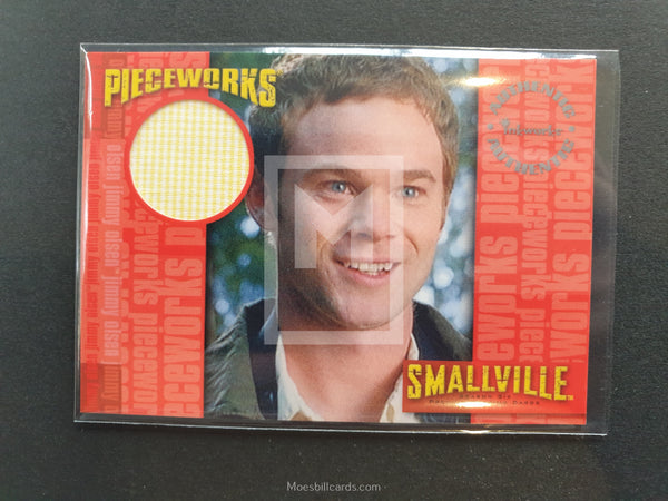 Smallville Season 6 Inkworks PW7 Pieceworks Trading card Jimmy Olsen Front