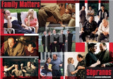 Sopranos Inkworks Family Matters Uncut Sheet Insert Trading Card Front