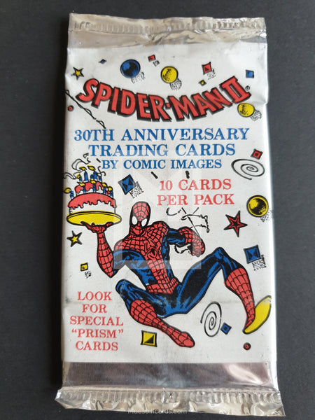 Spiderman 2 30th Anniversary Trading Card Pack Front