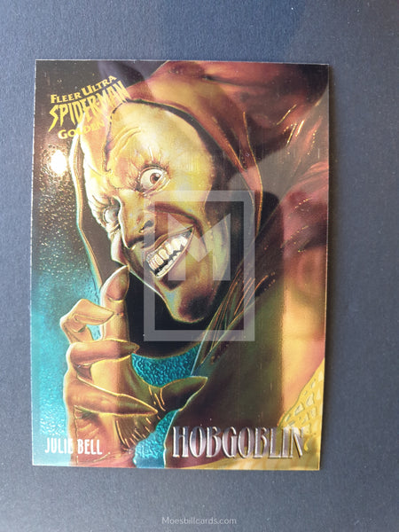 Spiderman Premiere 95 Ultra Golden Web Trading Card 3 HobGoblin Front