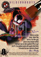 Spider-man Premium 96 Fleer Skybox Canvas Trading Card Venom 6 Back