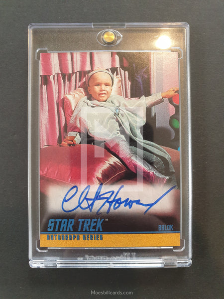 Star Trek 1997 TOS Skybox Clint Howard Autograph Trading Card Front