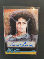 Star Trek 40th Anniversary A210 Zora Autograph Trading Card Front