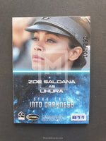 Star Trek Movie Into Darkness B11 Uhura Badge Trading Card Back