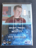 Star Trek Movie Into Darkness B17 Scotty Badge Trading Card Back