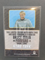 Star Trek TOS 50th Anniversary Bordered Finnegan Autograph Trading Card Back