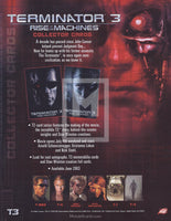 Terminator 3 Comic Images Trading Card Sell Sheet