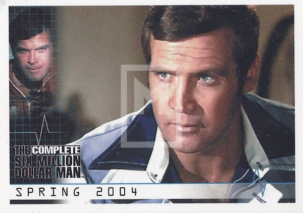 The Complete Six Million Dollar Man Promo P1 Trading Card Front