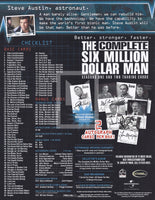 The Complete Six Million Dollar Man Promo Sell Sheet Trading Card Back