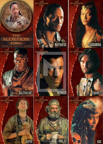 The Scorpion King Inkworks Base Trading Card Set