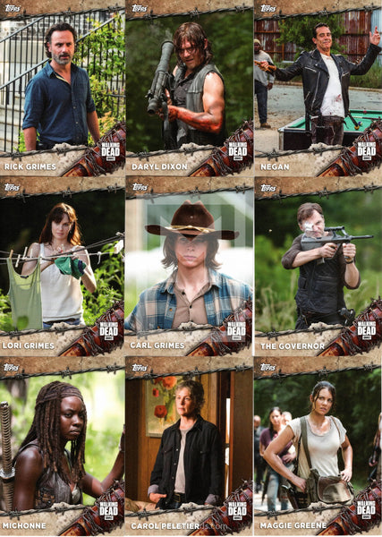 The Walking Dead On Demand Base Trading Card Set