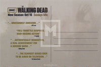 The Walking Dead Season 1 Box Topper Postcard Trading Card Back