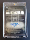The Walking Dead Season 3 Part 1 JD Seeber Artist Sketch Trading Card Back