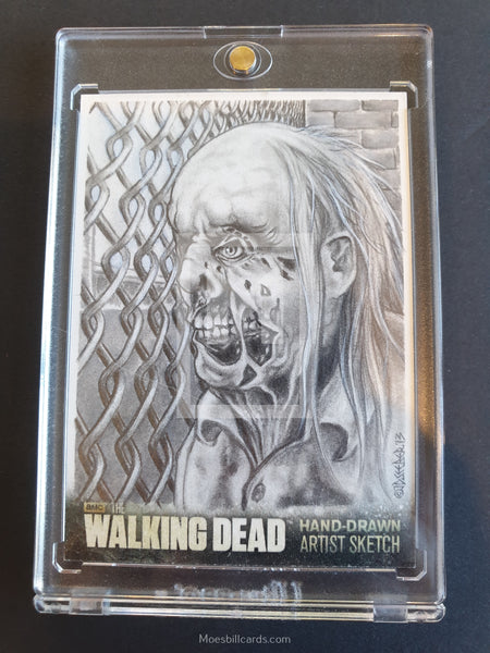 The Walking Dead Season 3 Part 1 JD Seeber Artist Sketch Trading Card Front