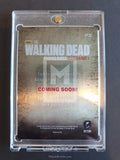 The Walking Dead Season 4 Part 1 Promo Metal P2 Trading Card Back