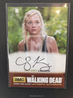 The Walking Dead Season 4 Part 2 Greene Autograph Trading Card Front