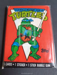 Topps 1989 Teenage Mutant Ninja Turtles TNMT Series 1 Trading Card Pack Leonardo Front