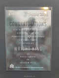 Twilight Zone Series 3 A-51 King Autograph Trading Card Back