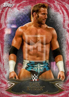 WWE Undisputed 2015 11 Zak Ryder Red Parallel Base trading card Front