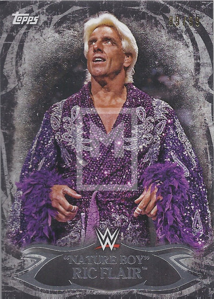 Topps 2015 WWE Undisputed 20 Nature Boy Ric Flair Black Parallel Trading Card Front