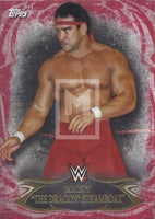 Topps 2015 WWE Undisputed 34 Ricky The Dragon Steamboat Red Parallel Base trading card Front