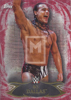 Topps 2015 WWE Undisputed 38 Bo Dallas Red Parallel Base trading card Front