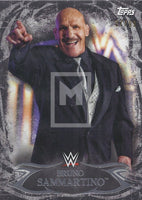 Topps 2015 WWE Undisputed 63 Bruno Sammartino Black Parallel Trading Card Front