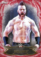 WWE Undisputed 2015 77 Sheamus Red Parallel Base trading card Front